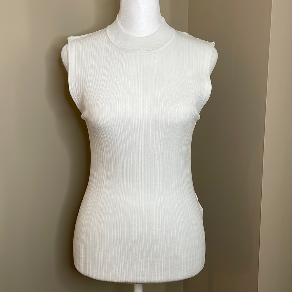 NWT Sandro Sleeveless Ribbed Top